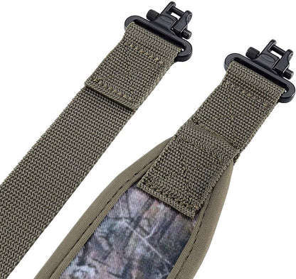 Two Point Traditional Sling with Swivels,Durable Shoulder Padding Strap, Metal Hardware Length Adjuster