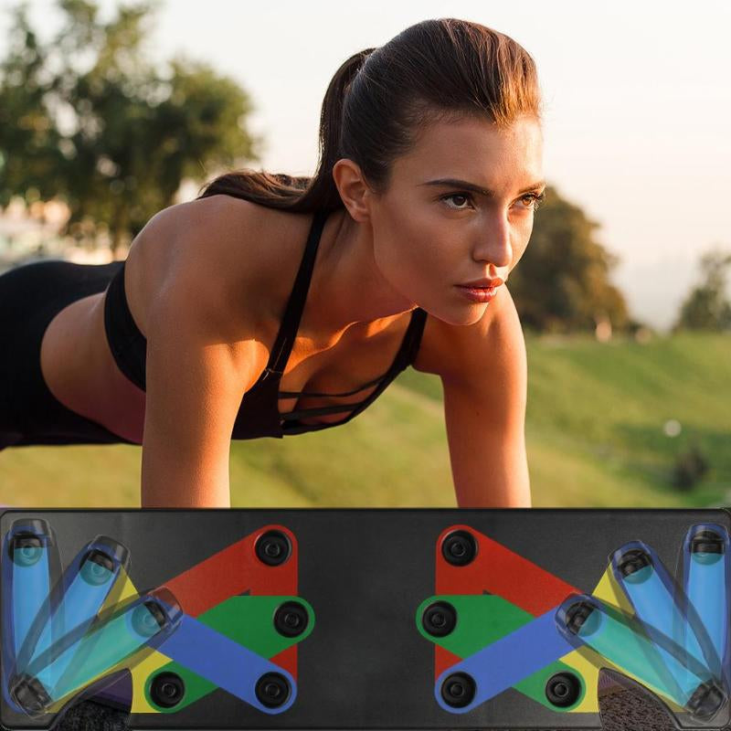 Push up Rack Edge 9 in 1 Body Building Exercise Fitness Tools Women Men Push-Up Display Shelves and Raisers for GYM Training Body Drop Shipping